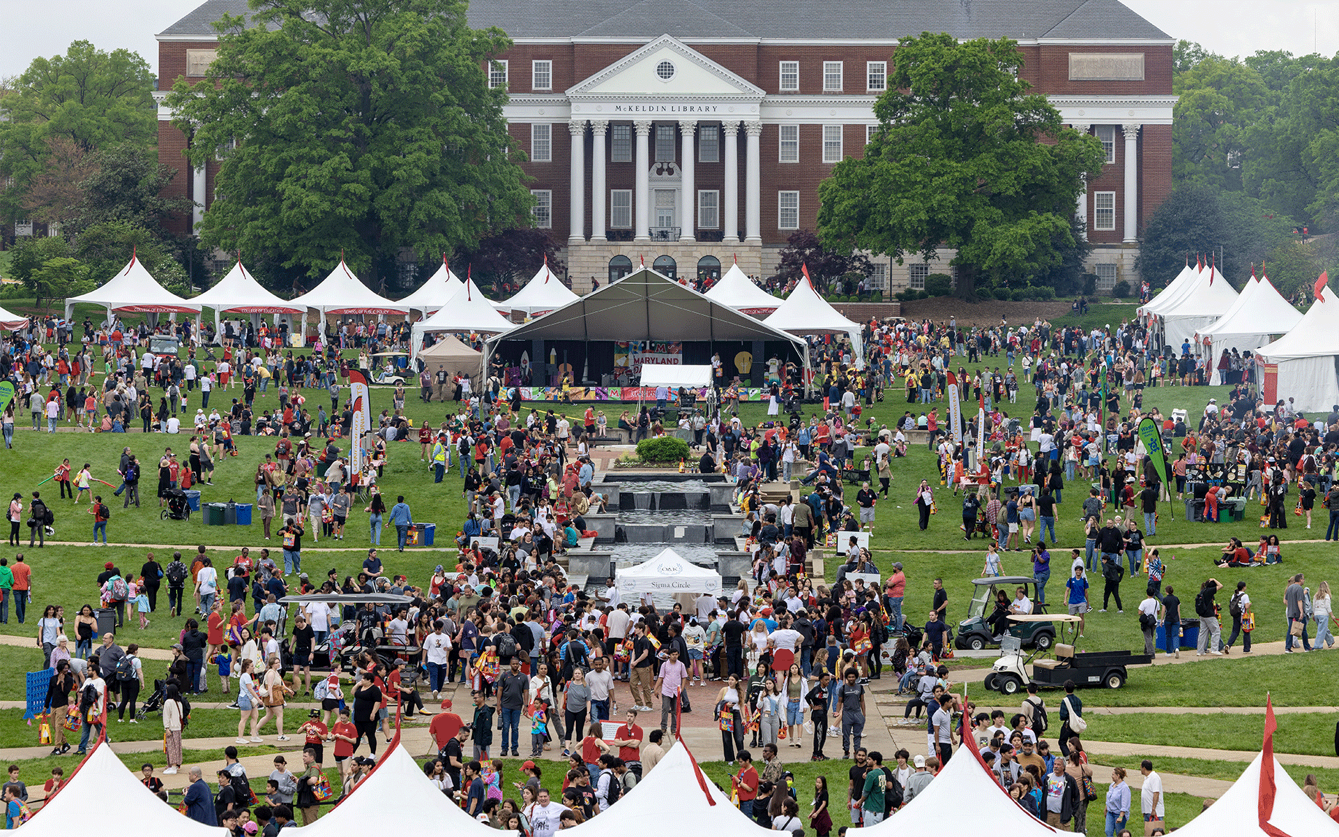 A collection of images showcasing the highlights of Maryland Day 2025